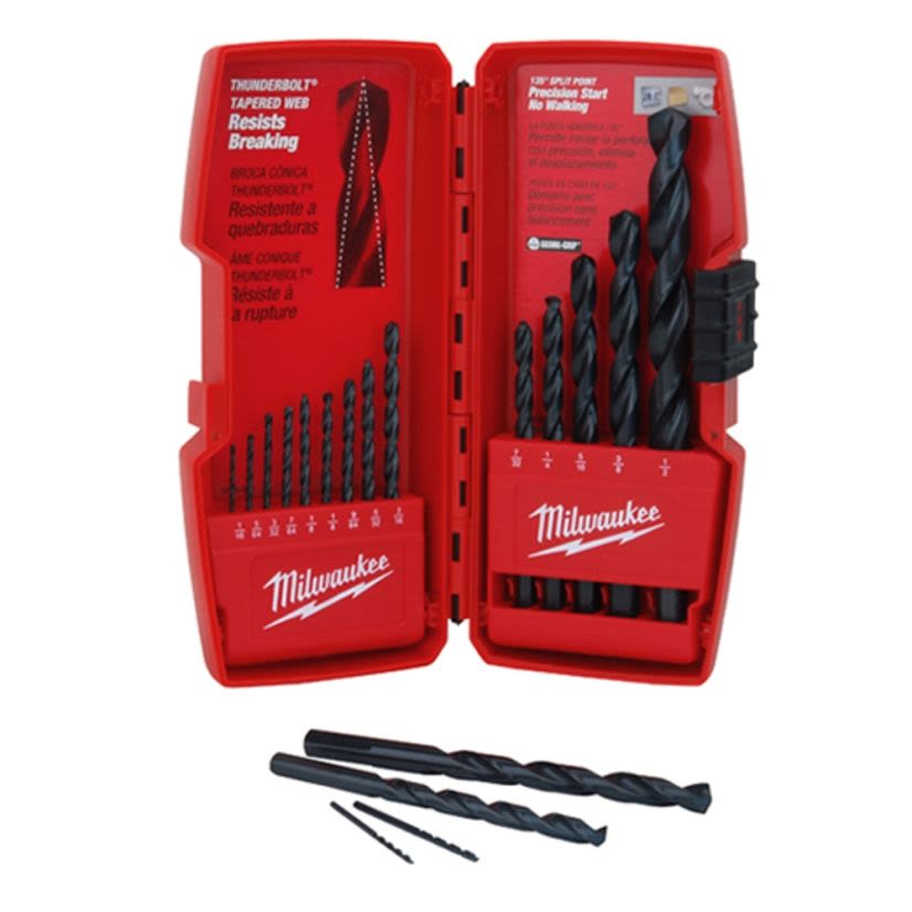 Milwaukee 48-89-2803 15 Piece Secure-Grip Drill Bit Set